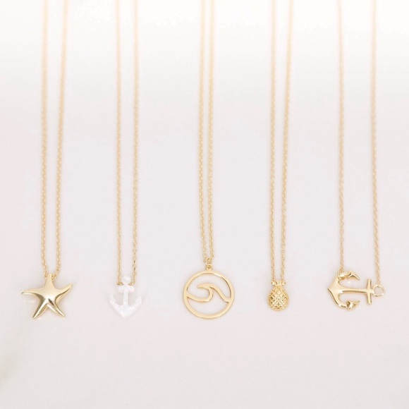 Anchor Necklace | 14k Gold Plated 925 Silver - Picture 5 of 8